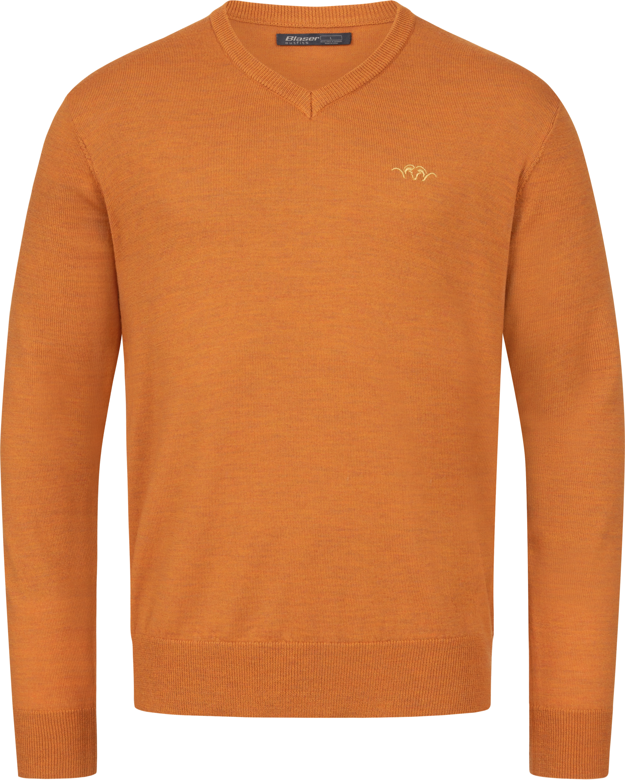 Herren Merino V-Neck Sweater rost