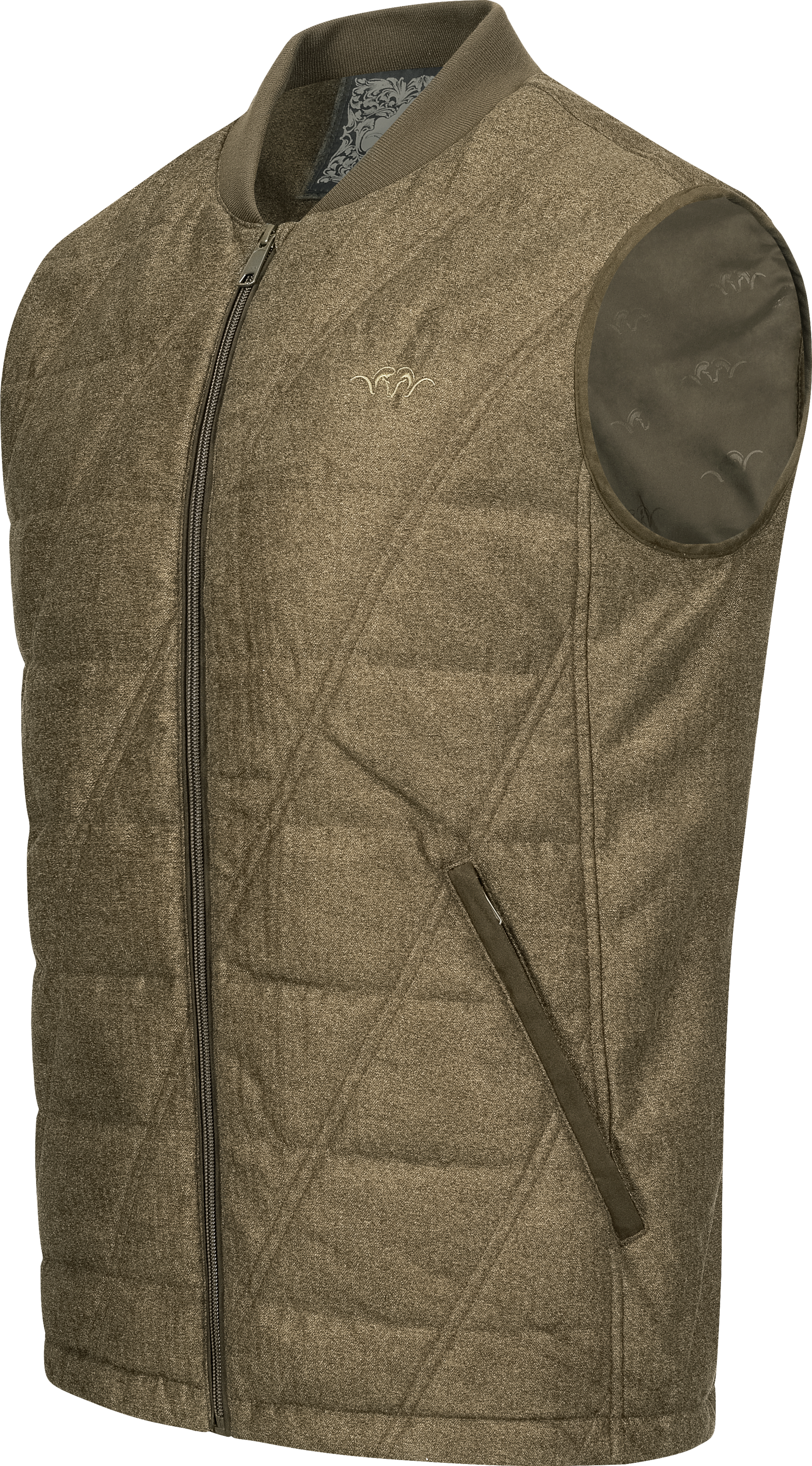 Herren Vintage Weste Victor dunkelbraun mélange