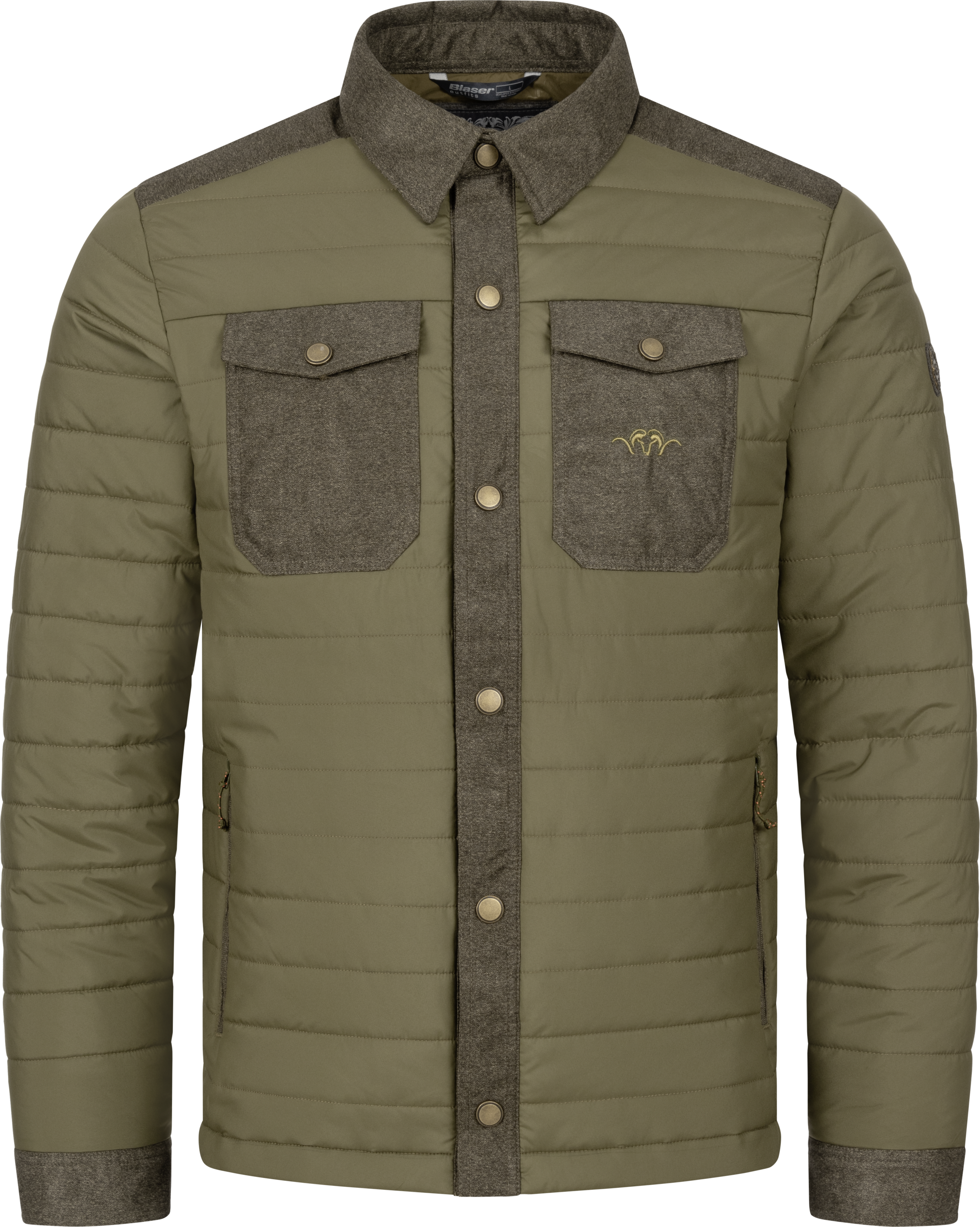 Herren Insulation Shacket Ron dunkel oliv