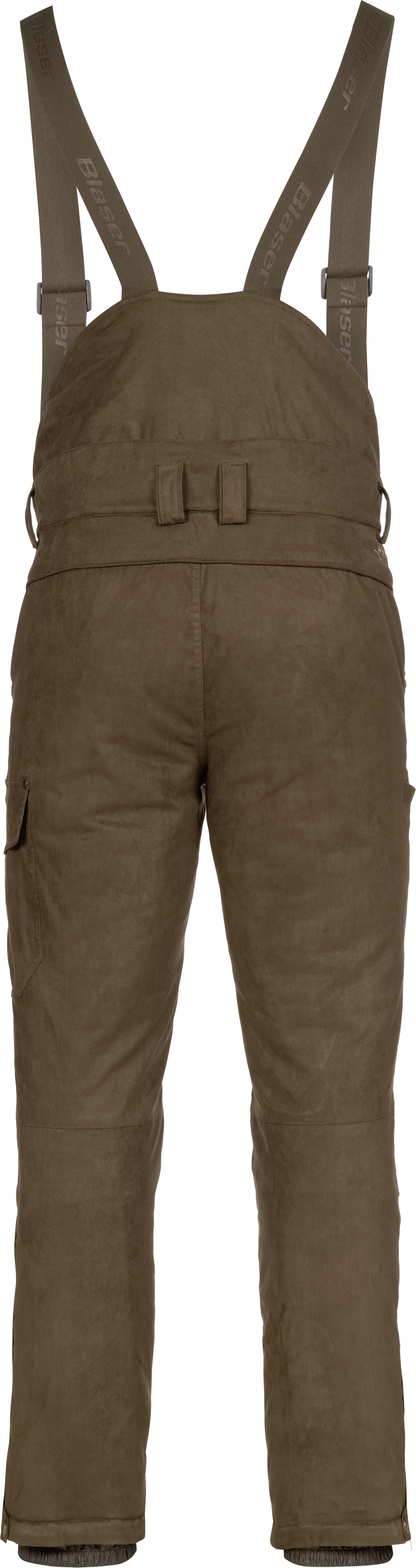 Herren Suede Bib Hose Matti dunkelbraun