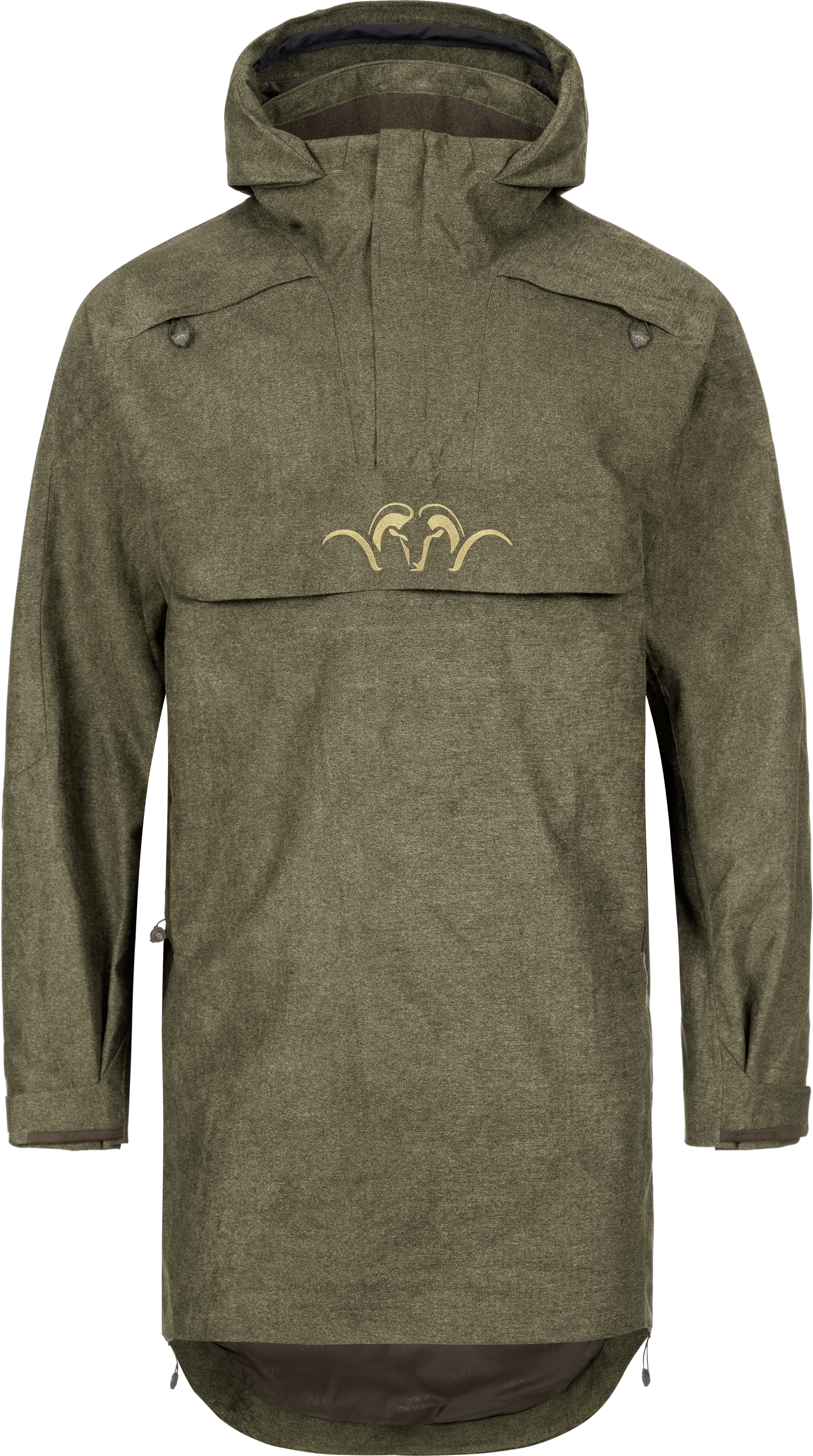 Herren VINTAGE Smock Laurent olive mélange/schwarz