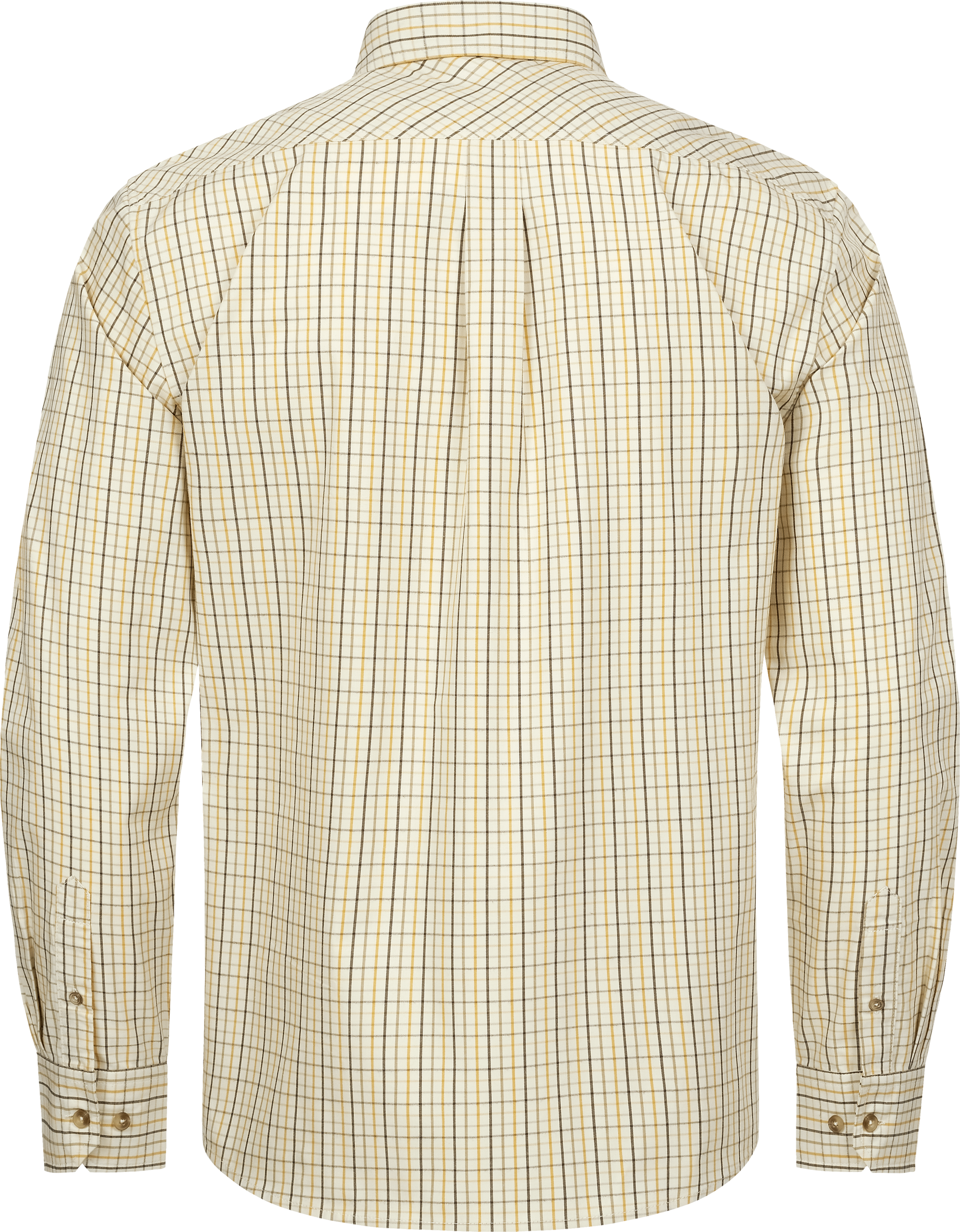 Herren Hemd Tristan 22 beige/gelb kariert