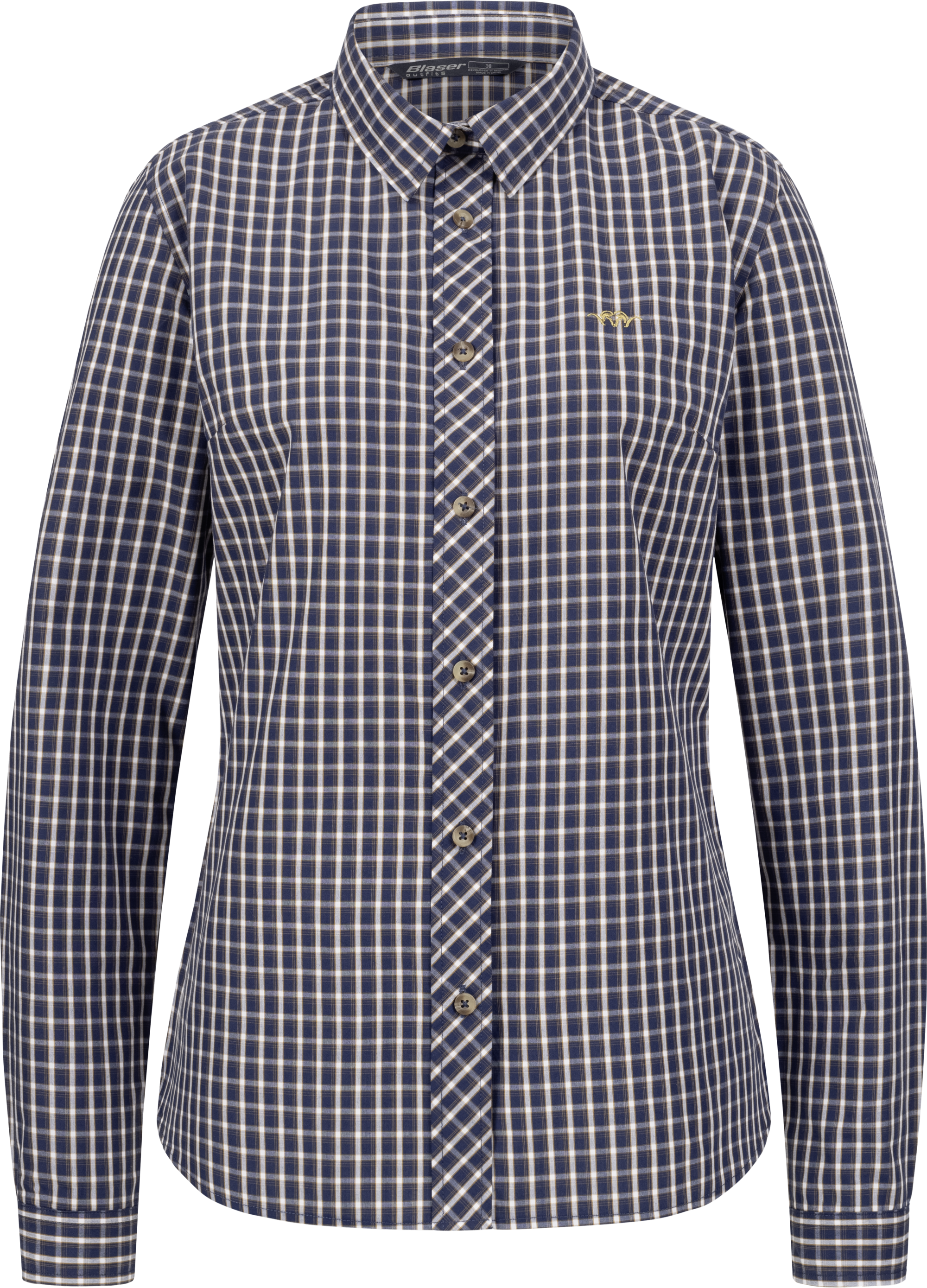 Damen Bluse Juanita dunkelblau/weiß